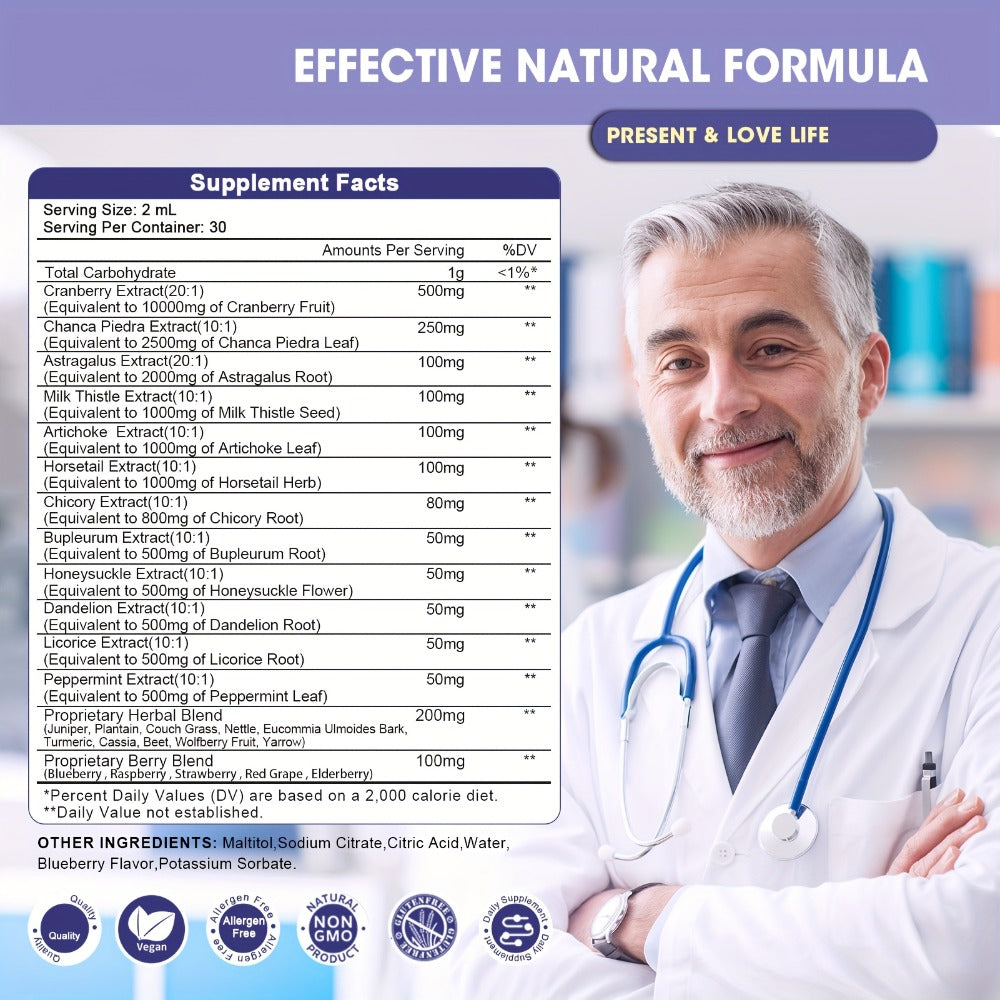 [Vegan Kidney Liver Support] Greenpeople 27-In-1 Vegan Kidney And Liver Health Support Supplement - Alcohol-Free, Natural Herbs, And Milk Thistle | Healthy Liver And Kidney Function. Carefully Selected Ingredients for Balanced Health