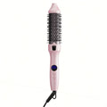 Thermal Air Brush, Straight & Curling 2-in-1 Blowout & Natural Curls, Negative Ion Tech for Frizz-Free, Temp Control & Lightweight for Travel/Gift