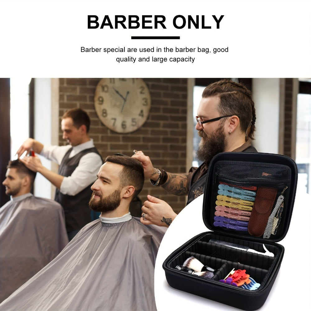 Barbertop Hair Styling Kit: Portable Hard Case for Hair Clippers, Trimmers, and Beauty Tools