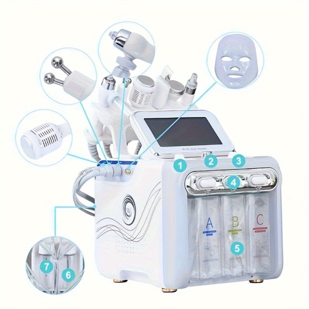 [Halloween Gift] Hydrogen-Oxygen Microbubble Beauty Device, Dual Large Pump 6-In-1/7-In-1 Hydrogen-Oxygen Microbubble Beauty Device, Facial Care, Home Beauty Device, Heartfelt Gift