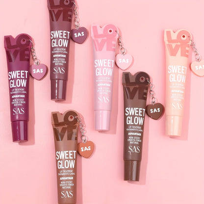 Lip Gloss Heart Pendant — 6 Shades Mirror Shine, Long-Lasting Fade-Resistant Non-Tacky Formula, Vibrant Colors for All Skin Tones, Women's Lip Makeup