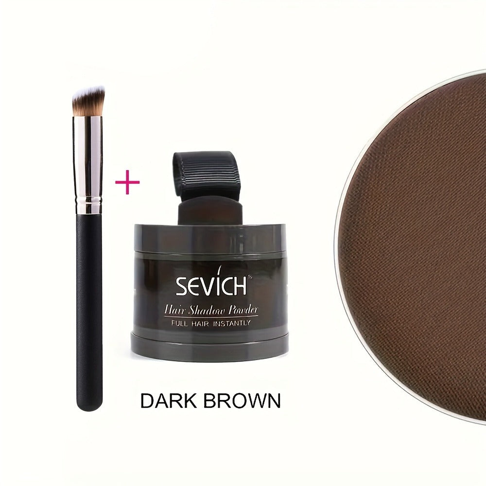 Root Coverage Powder for Thinning Hair - Hairline Concealer with Natural Shadow Effect, Voluminous Lift & Lightweight Formula, Sensitive Scalp Safe, Easy Brush Application for Men & Women All Hair Types