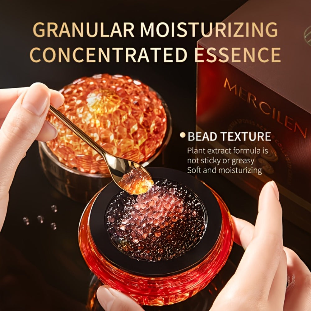 MERCILEN GANODERMASPORES COLLAGEN CREAM with Hyaluronic Acid & Ganoderma Lucidum Extract - Alcohol-Free, Non-Greasy Moisturizing Face Cream for All Light Beige Types, Including Sensitive & Dry Light Beige - Youthful Contour, Soft & Smooth Light