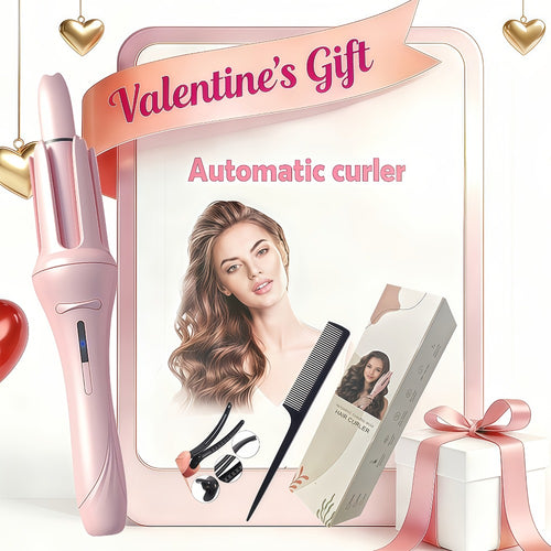 One-Touch Automatic Curling Iron Ionic — 4 Temperature Settings, 3 Timer Options, Anti-Scald & Anti-Tangle, 360° Rotating Cord, Salon-Quality Waves for Women