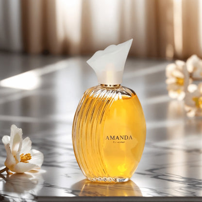 Women's Perfume AMANDA Exclusive Floral Eau de Parfum — Long Lasting Feminine Fragrance 3.4 oz | Rose, Jasmine & Vanilla | Gift for Her Daily Wear
