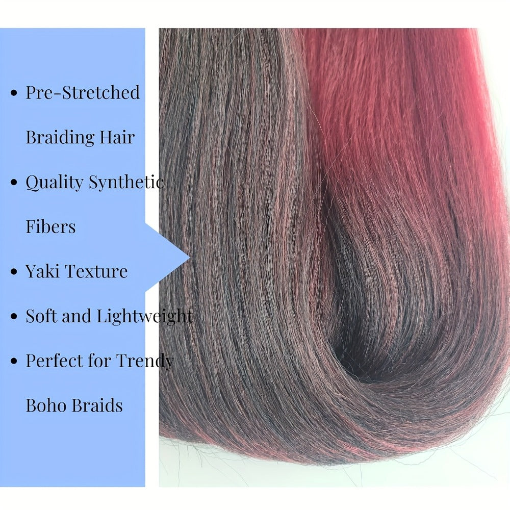 Braiding Hair Pre-Stretched 6 Packs 26 & 32 Inch Deep Curly Crochet Hair Synthetic Ombre Extensions for Box Braids Twist Braids Knotless Braids Passion Twists