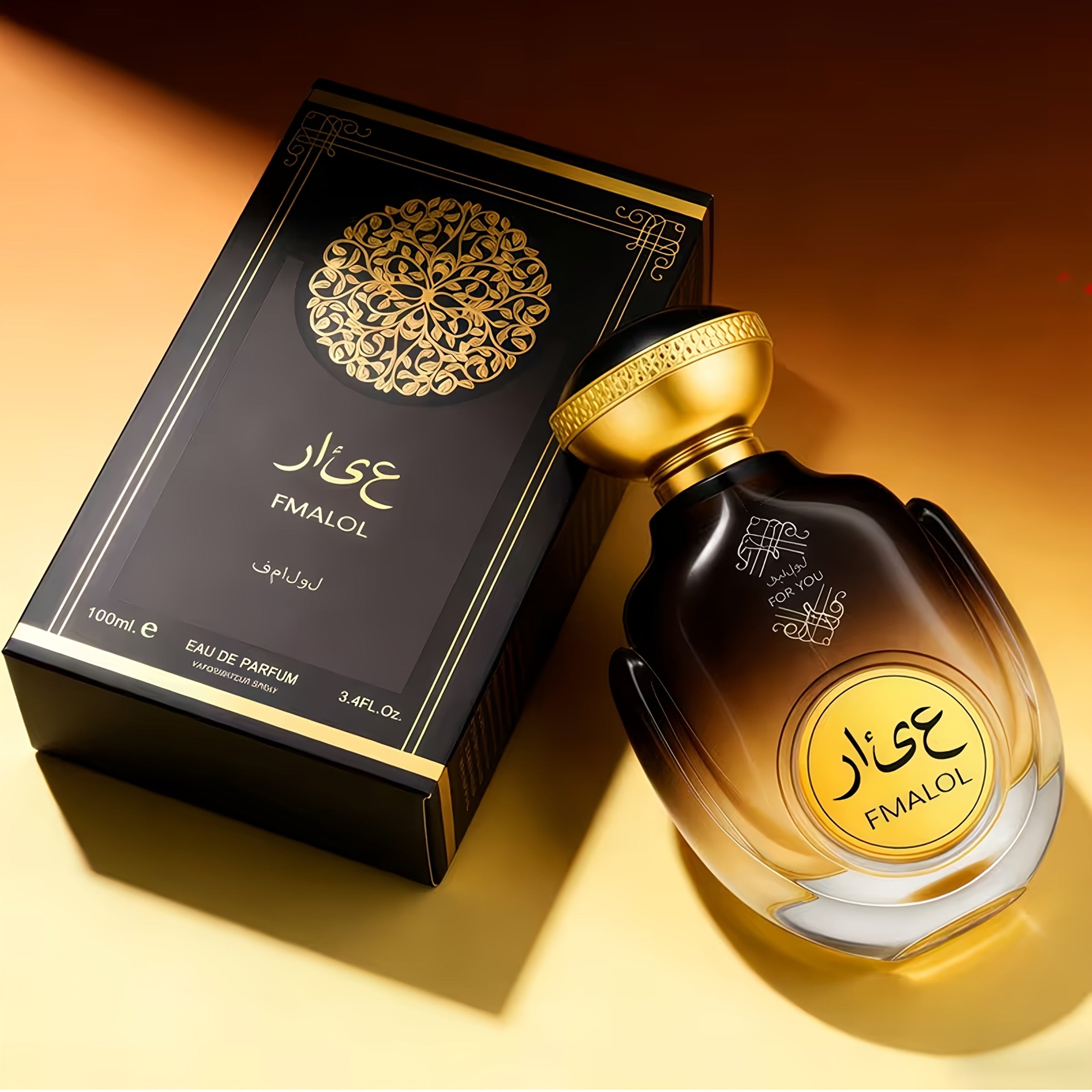 Men's Dubai Luxury Cologne Gift Box - Arabian Suitable for Festive Occasions, Long-Lasting Oriental Woody Scent, Arabic Art Design for Weddings, Business Meetings & Special Events - -Based Cologne for Him