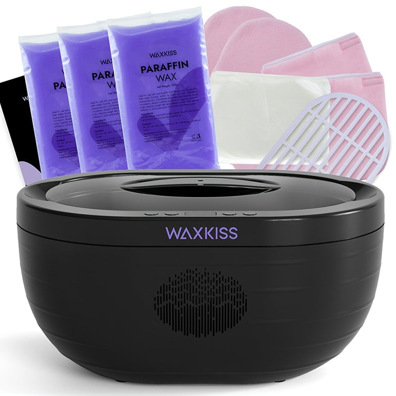 WAXKISS 101.44oz Hand And Foot Paraffin Wax Machine Paraffin Beauty Wax Warmer Kit Large Capacity Hand And Foot Care Paraffin Relax Set for Home Use Suitable for Hands Feet Elbows
