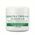 [Christmas Gift] 60% Tea Tree Oil Foot Cream with 2% Salicylic Acid, 1. 76oz (50g), Moisturizing Foot Balm for Dry, Rough, Cracked Beige, Aloe Vera & Mint Infused, Nourishing Hand & Foot Care Gift, Perfect Christmas Gift