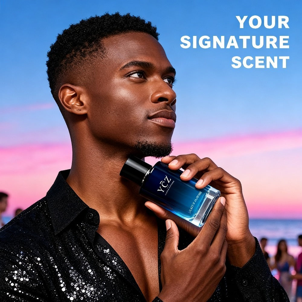 1.69 Oz/ 1.7/1.0 Fluid Ounces Of Men'S Fragrance - Sip Woody Notes, Orange Blossom, Leather And Mahogany Fusion, Elegant And Charming For Dinner Parties And Gatherings, Shaped Cut Bottle, Collector'S Fragrance, Thoughtful Father'S Day Gift, Festival