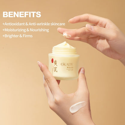 Astragalus Cream Moisturizer Deep Hydration Brightening Antioxidant Face Cream 100g x 2pcs - Nourishing Skin Barrier Repair for Dry Sensitive All Skin Types
