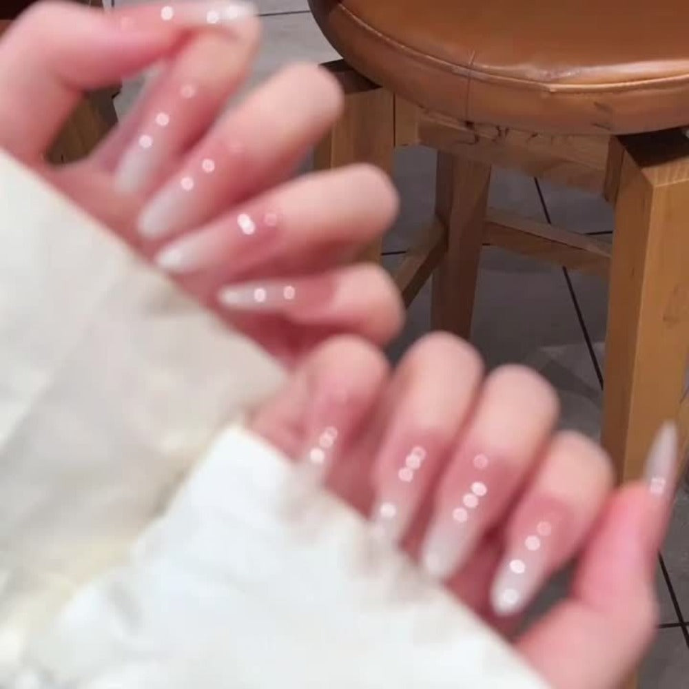 MISS MISIDY 0.54oz Milky White Gel Nail Polish - Japanese & Korean Beauty Series Suitable for Salon & - Use, Alcohol-Free Long-Lasting Sheer Jelly Polish, Neutral Natural Light Gel for Nail Glue or Polish, Glossy Finish
