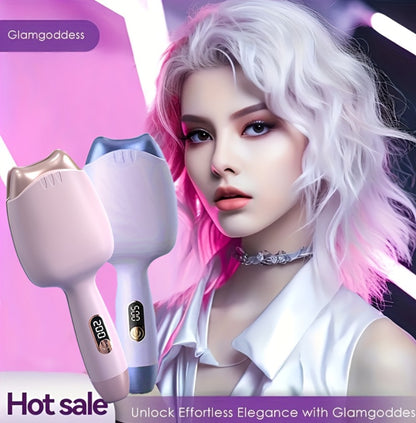 Curling Iron 32mm Negative Ion Mini Portable —1 3-Heat Settings, Fast Heating, Anti-Scald Design for Women — Cat Ears Curler Gift for Mother's Day, Birthday & Christmas