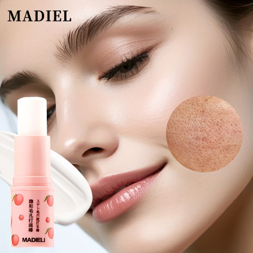 Makeup Primer Stick with Sakura Extract — Cherry Blossom Tinted Base, Lightweight Smooth Blending Formula, Natural Finish for Light to Beige Skin Tones, J-Beauty & K-Beauty Inspired, 1 fl oz