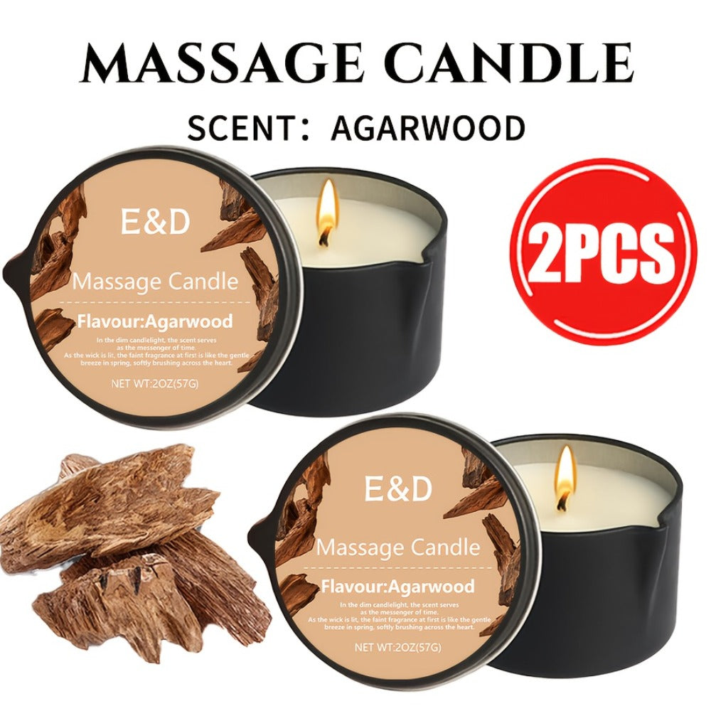 EVODUCK 6pcs/2pcs/1pc 2-In-1 Massage Oil Candle with Essential Oil Luxury Scented Candle with Soy Wax – Warm Moisturizing Body Lotion – Nail Salon, Spa, Pedicure, Beauty, Wedding, Christmas, Valentine'S Day Gift for Women (Total 12Oz/ – Each 2Oz)