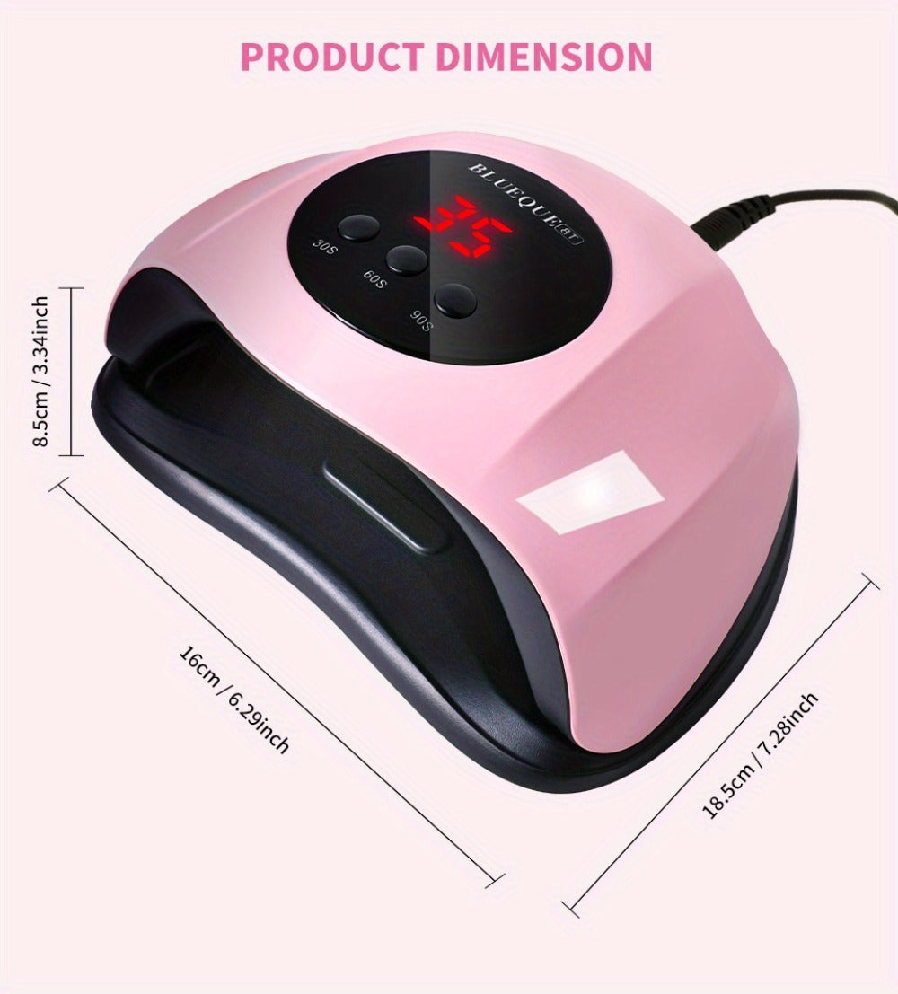 Professional /LED Nail Lamp with LCD Display & Sensor Suitable for /LED Nail Polish, 4 Timer Settings, Instant Nail Dryer for Gel Polish, Lamp for Home Salon, Nail Glue Tool, No Adapter Required Gift for DIY