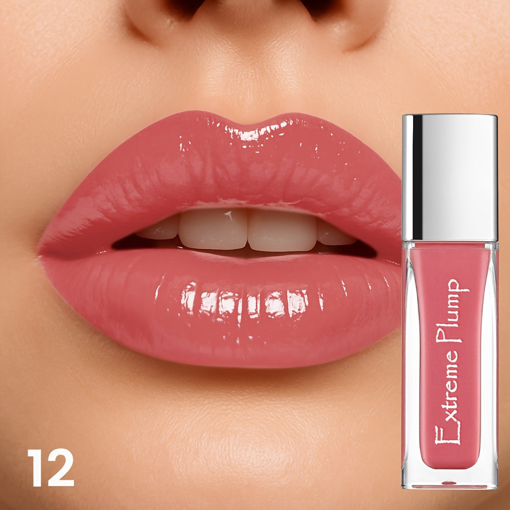 Lip Gloss for Women - Water Gloss Moisturizing Hydrating Formula, Long-Lasting Glossy Finish, Non-Sticky Sweatproof Sheer Tint, Nude Pink Shimmer Shades, Smooth Comfortable Wear, Party Wedding Everyday