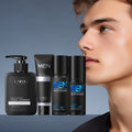 4pcs Men Skincare Set - Day & Night Care - Gently Cleanse Skin, Lock In Moisture - Cleanser Toner Lotion Tone Up Cream - Ideal Gift for Boy Friend Husband Father Valentines Day Gift Set