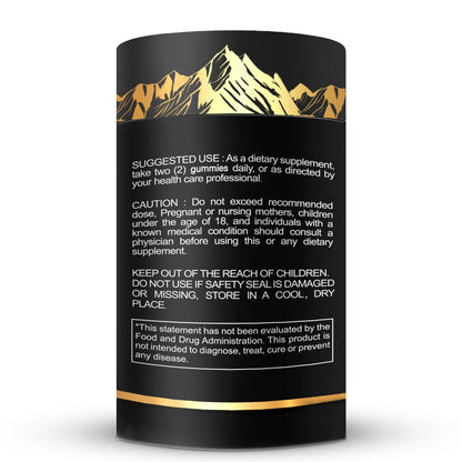 Pure Himalayan Shilajit Gummies with KSM-66 Ashwagandha, Ginseng & Gokshura – 85+ Trace Minerals, 75% Fulvic Acid | No Added Sugar | Energy & Vitality Supplement for Men & Women | 1 or 2 Bottles