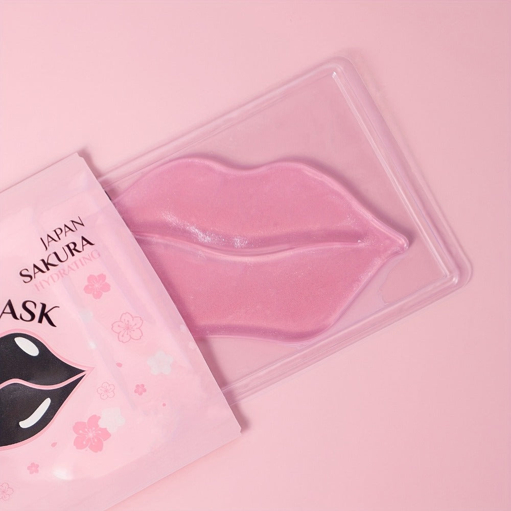 60pas Moisturizing Mask, Including 10 Cherry Blossom Lip Mask, 10 One-sided Mask, Cherry Blossom/snail/seaweed/sleeping Mask, Moisturizing Mask, The Best Gift Choice, Party Gift, Valentine's Day Gifts, Best Christmas Gifts