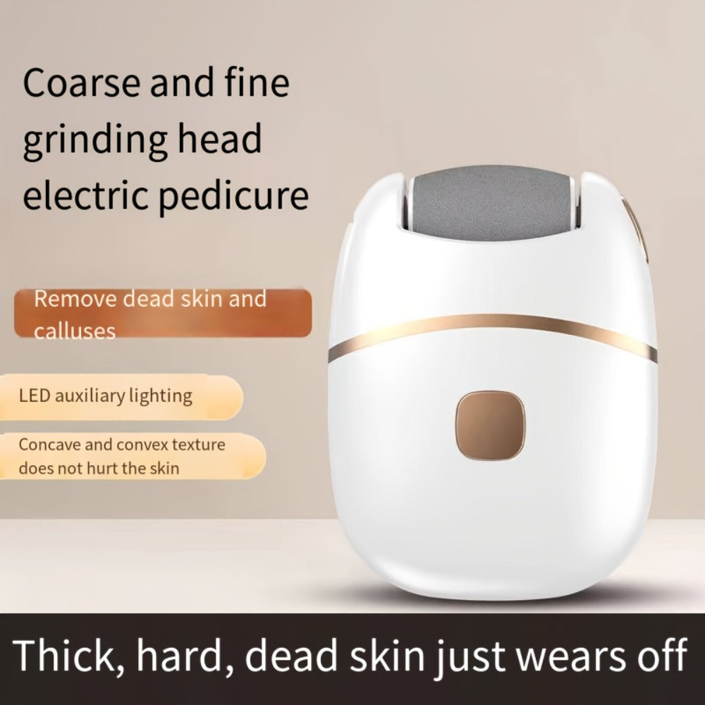 1pc an Automatic Foot Scrubber Featuring Five Grinding Heads - an Electric Tool for Removing Dead Skin And, Perfect for Foot Care at Home Or While Traveling for Adults
