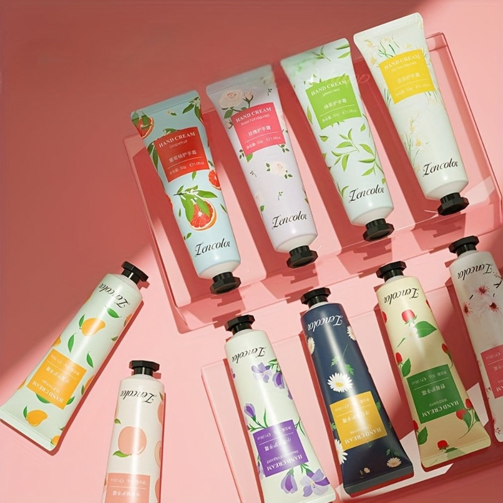 10pcs Hand Cream Set, Scented Hand Cream for Dry And Cracked Hands, Travel Size Hand Cream Mini Moisturizer with Shea Butter, Perfect for Holiday Gifts Mother's Day Gifts, Moisturizing Spring And Summer Non-Greasy,working hands cream,hand lotion