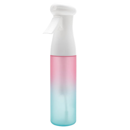 Fine Mist Spray Bottle 300ml 10oz Plastic Refillable Fragrance-Free for Hair Styling Salon Gardening Plant Watering Cleaning Gradient Black Pink Purple