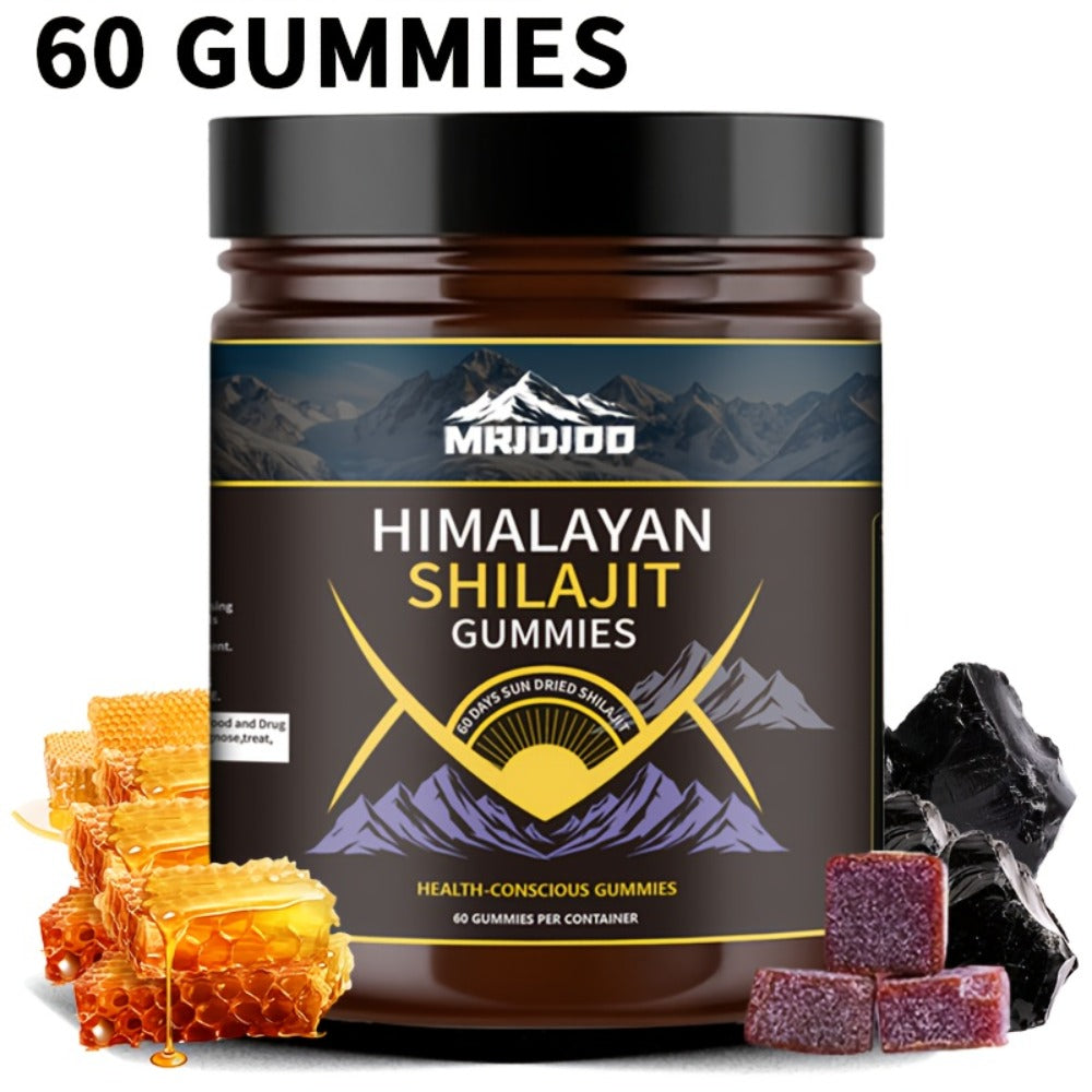 1/2/3Btls SHILAJIT Gummies - Sugar Free, Natural Fulvic Acid, Humic Acid | Sweetened with Manuka Honey, Clean Recipe, Holiday Gift