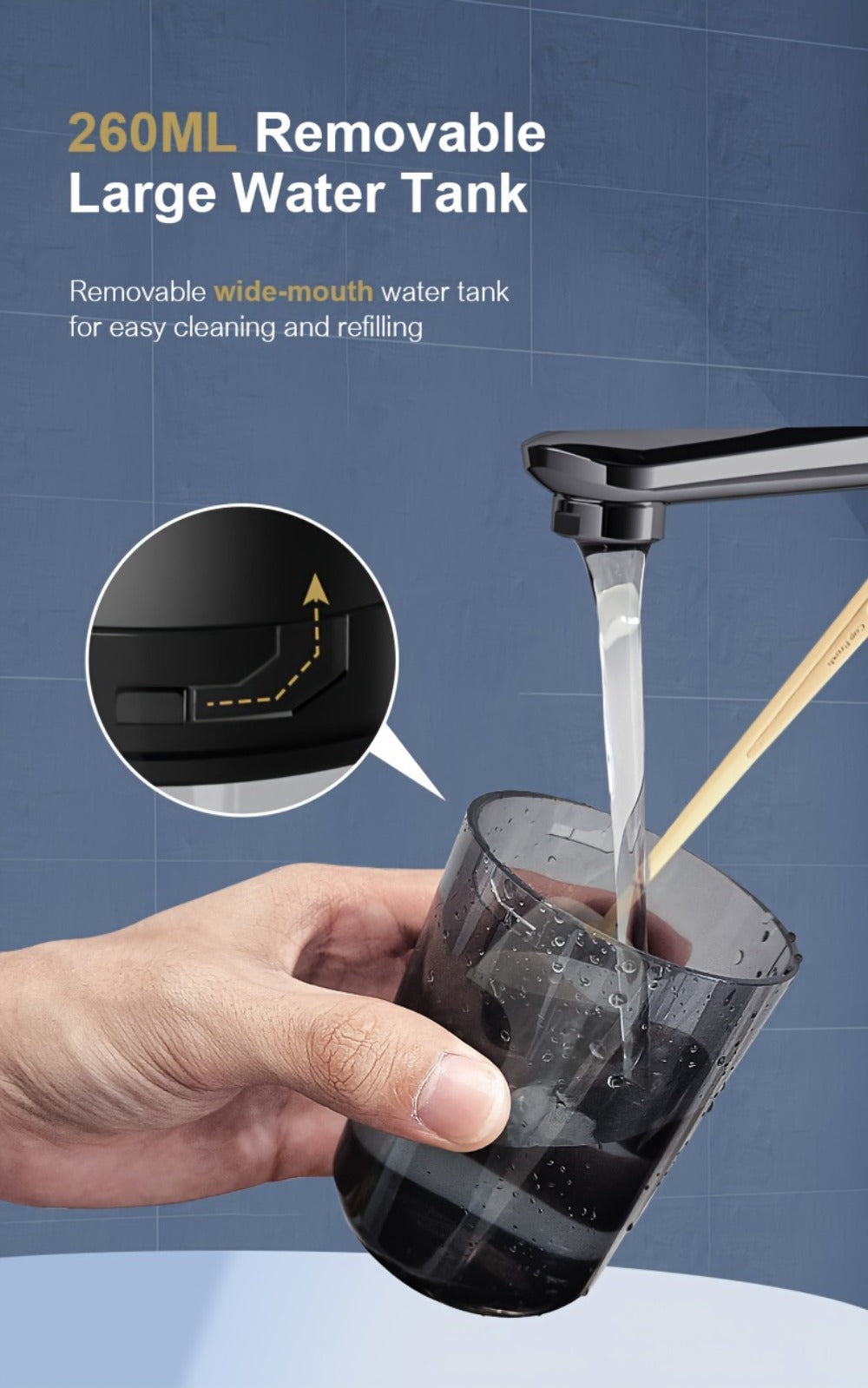 Water Flosser, Water Flossing Wand, 4 Adjustable Modes, Includes 4 Nozzles, Rechargeable Cordless Oral Irrigator, Portable IPX7 Waterproof, Dual-Use for Home And Travel, Black Edition, Christmas Gift