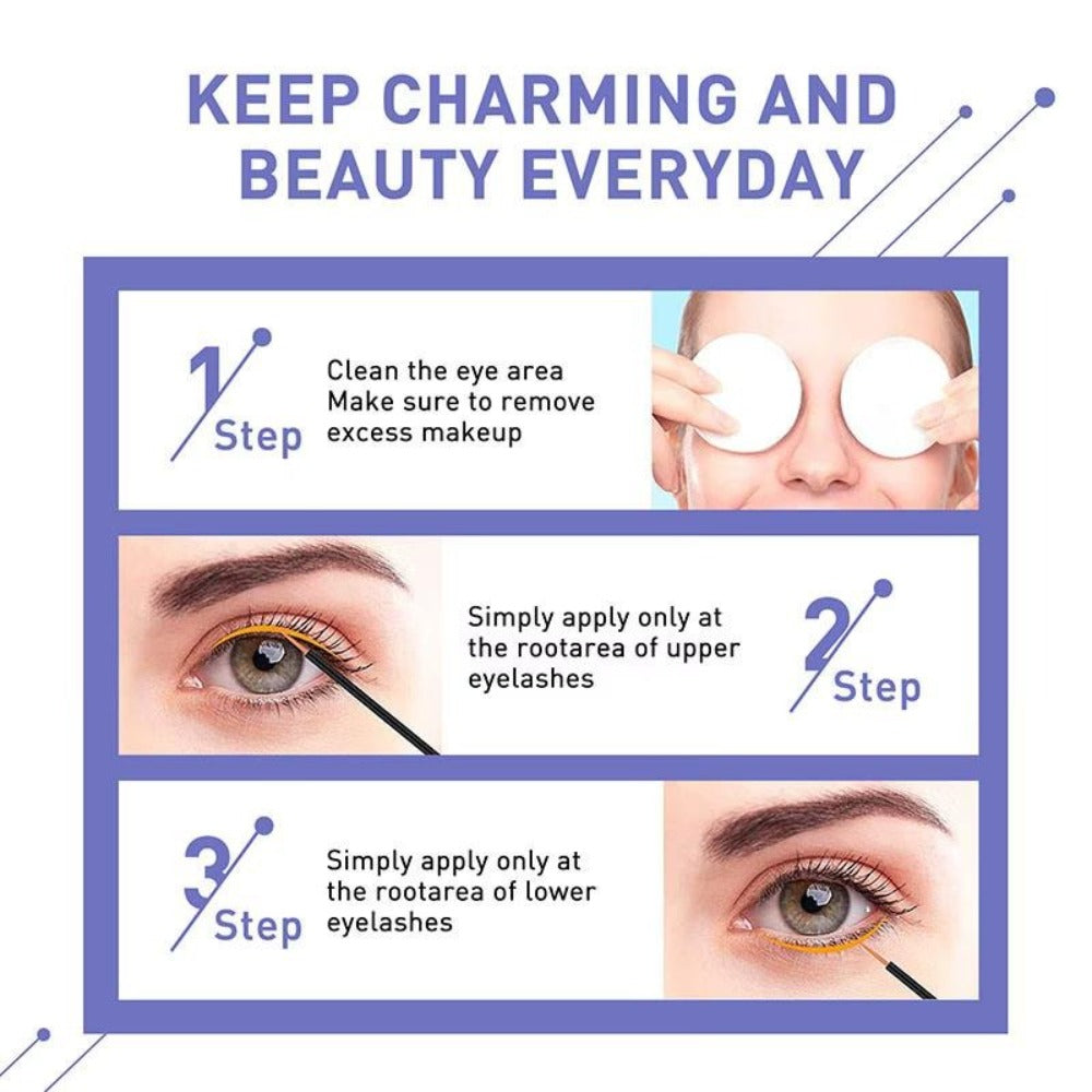 2pcs Eyelash & Eyebrow Serum For Thicker, Fuller, Slender Lashes & Brows | Curling Effect - Lower/Upper Eyelashes, Hairline, 0.34oz/Pc, Unscented, All Skin Types