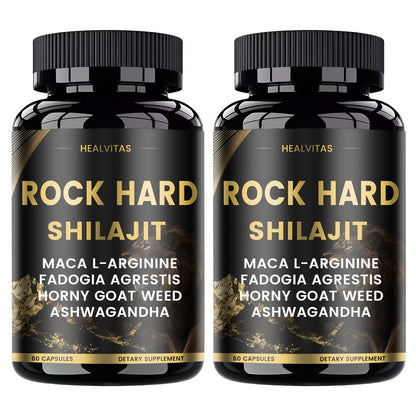 Vitality Herbal Supplement Capsules — Shilajit, Ashwagandha, Taurine, Ginseng & Turmeric | Natural Formula for Energy, Mood, Nerve & Antioxidant Support | For Men & Women | 60 Capsules