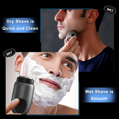 Mini Electric Shaver for Men & Women USB Rechargeable - Portable Pocket Size Travel Razor 1200mAh Battery Cordless Face Shaver Gift Purple Black Gray