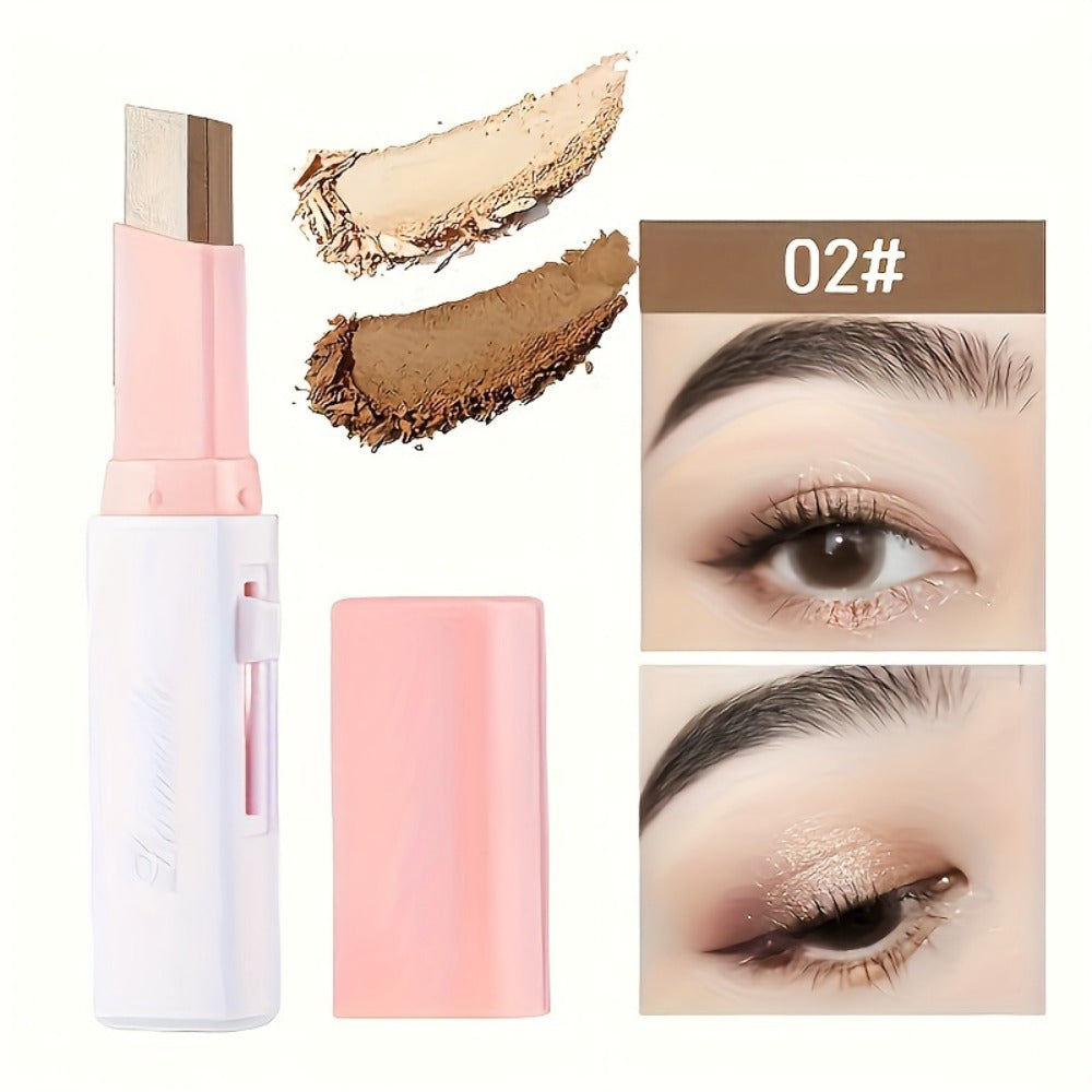 Eyeshadow Stick Set 6pcs Dual-Color Waterproof Long-Lasting Eye Shadow Pencil Kit - Smudge-Proof, Highly Pigmented, Easy Blending Makeup for Women & Girls