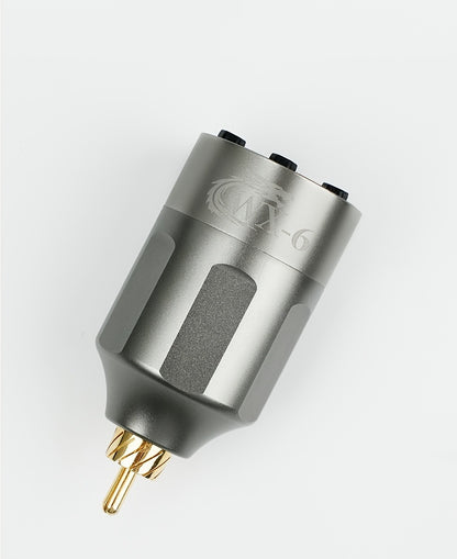 Tattoo Battery Wireless Power Supply Portable Rechargeable - LED Digital Display RCA DC Connector Coreless Motor for Rotary Tattoo Pen Machine Red Silver Black