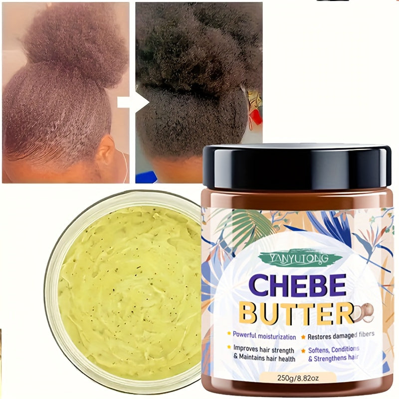 250G Chebe Hair Butter Masque - African Shea Castor Batana Oils | Deep for Curly Hair | Gentle & Non-Irritating Gift Set