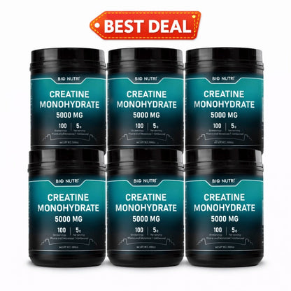 Creatine Monohydrate Powder — Pure Micronized Creatine, 5000mg Per Serving, 500g, Unflavored, Fast Dissolving Pre & Post Workout Supplement for Muscle Strength & Recovery