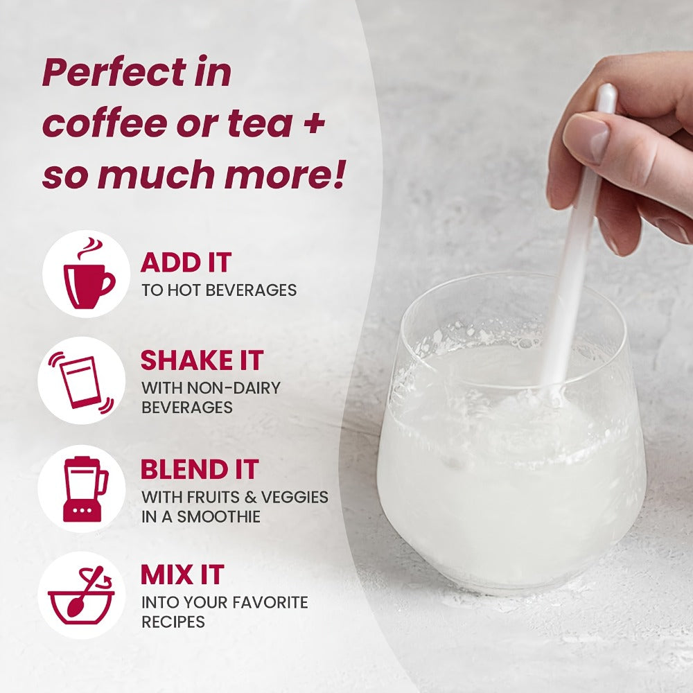 Oufex Multi-Collagen Powder - Featuring Hydrolyzed Protein (Type I, II, III, V, X), Plus Acid, Biotin, And Vitamin C - Flavor-Free
