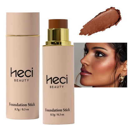 Concealer Foundation Stick 2pcs - Full Coverage CC Cream Waterproof Long-Lasting Matte Finish, Lightweight Moisturizing Formula for Light to Medium Tan Skin Tones, Multi-Purpose Flawless Makeup