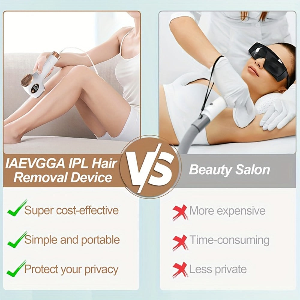 At-Home IPL Hair Reduction Device With Sapphire Cooling Comfort Technology, 9 Adjustable Modes, Up To 999, 900 Flash Lifespan, Unisex Grooming Tool For Face, Body, Underarms & Bikini Area, Sweet Gift For Her&Mom & Best Friends, Father'S Day Gift