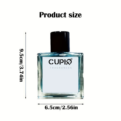 Men's Cologne Spray Cupid 2.0 50ml 1.69oz - Romantic Luxury Long Lasting Scent Musk Amber Sandalwood Travel Size Valentine's Day Gift for Him
