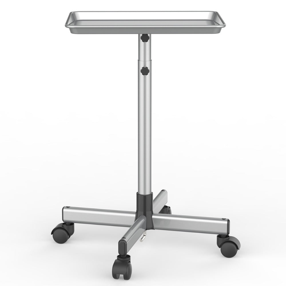 30'' - 42'' Height Adjustable Premium Salon Tray on Wheels, Salon Rolling Tray Trolley