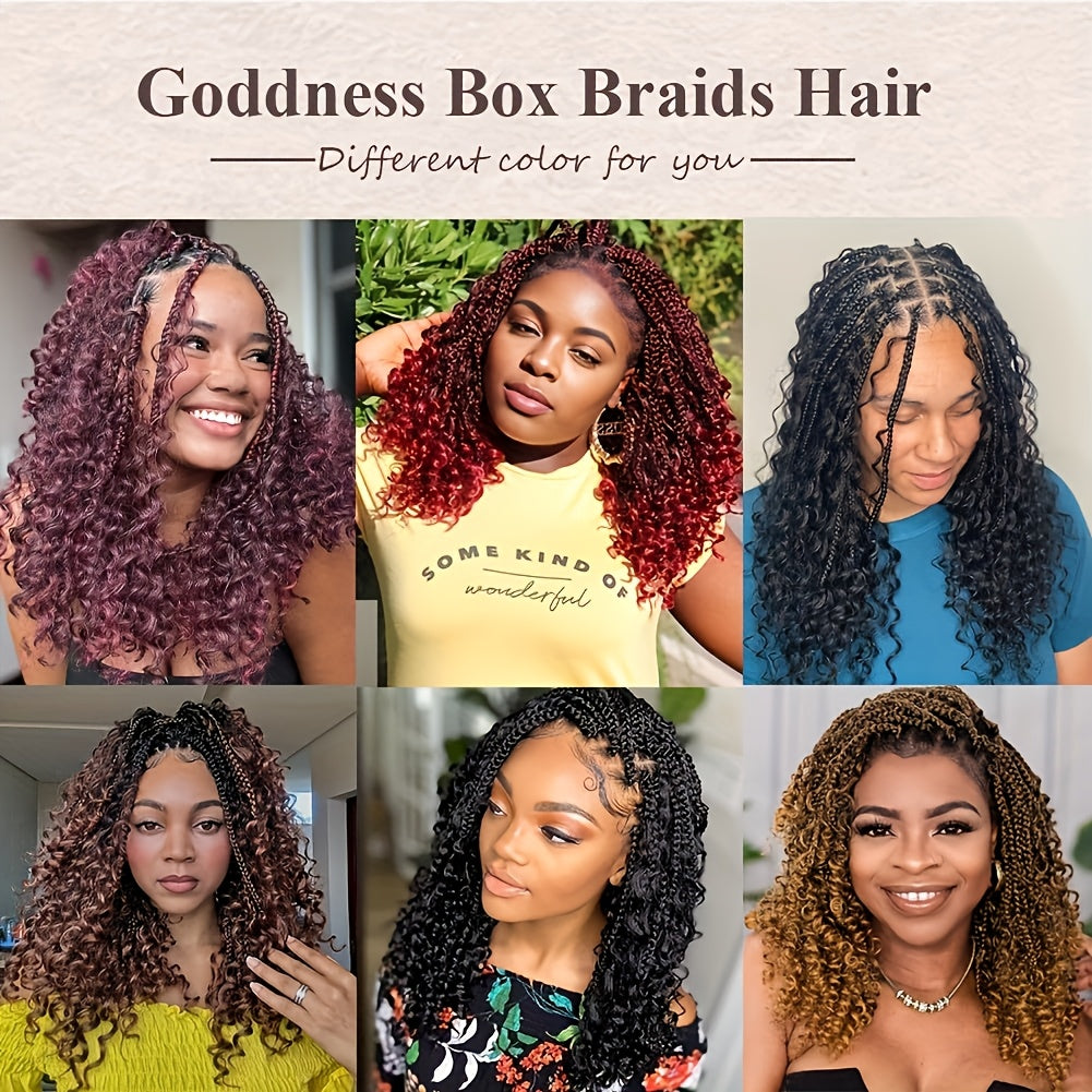 Elegant Full Lace Knotless Braided Wig with Curly Ends - 180% Density Synthetic Hair for Women, Handmade Braiding Wig for Christmas Halloween Valentine's Day Parties, Holiday Gift for All Ethnicities, Wig Accessories, Party Accessory, Sleek Appearance