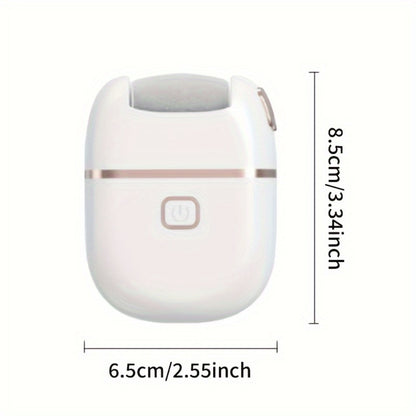 Electric Foot Callus Remover Rechargeable Pedicure Tool 2 Roller Heads Portable Dead Skin Scrubber for Smooth Soft Feet Home Professional Foot Care Kit