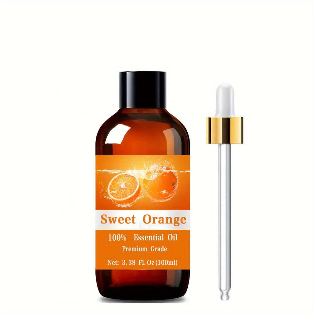 Sweet Orange Essential Oils, 3.38Oz, Care Grade for Hair And Skin Care, Massage, Moisturizing Massage Essential Oil for Men And Women Gift, Perfect Christmas Gift