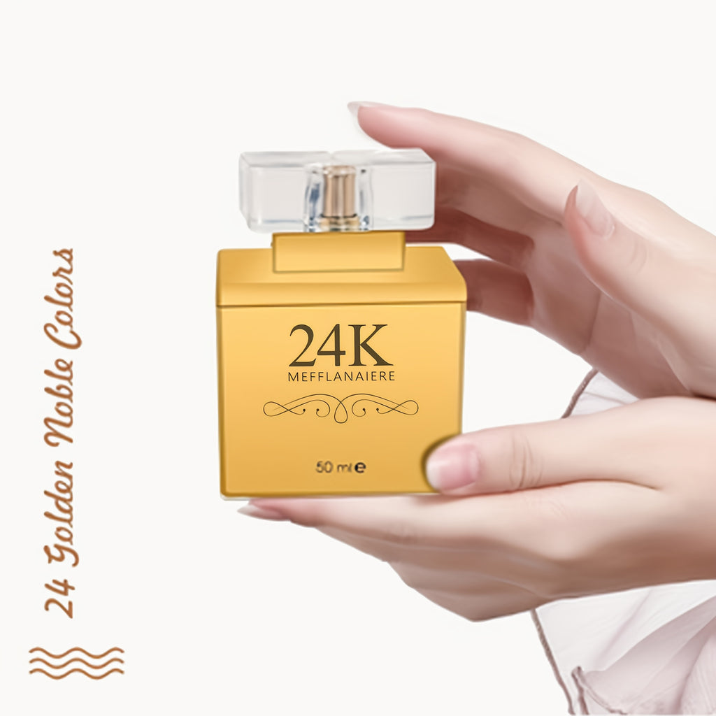 [Ideal Holiday Gift] 1.7 Fl Oz/0.34fl Oz- 24k Women's Eau De Toilette, Fresh Vanilla Notes, Luxurious Gold-Toned Design, Perfect For Dates And Everyday Wear, An Ideal Holiday Gift!