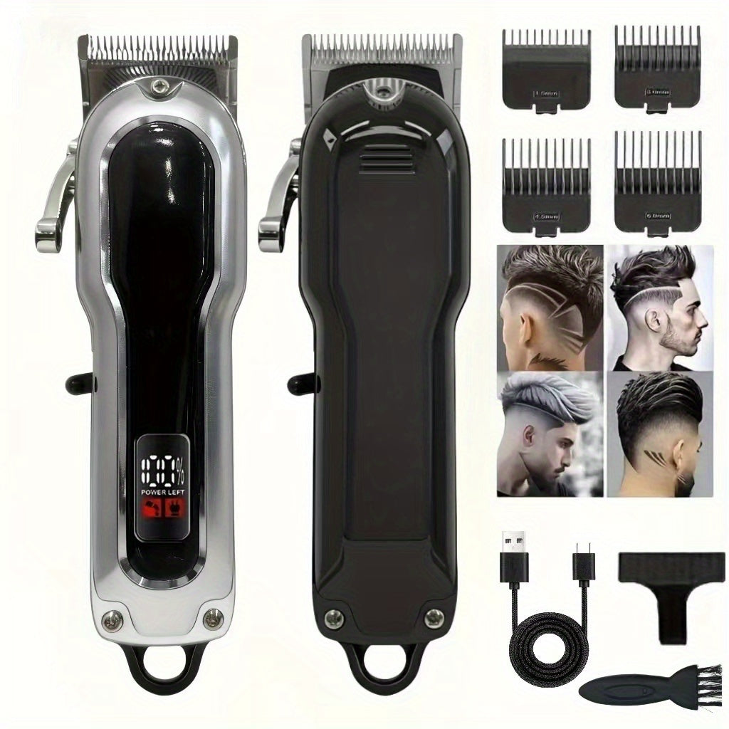 Professional Electric Hair Clipper Set, Home Hair Cutting Tool, Stylish Trimmer, Barber-Grade Hair Clipper, Long-Lasting Battery, Beauty Set Suitable for Home And Travel, Father's Day, Birthday, And Christmas Gift, Barber Trimmer.
