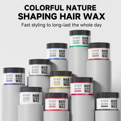 Temporary Hair Color Wax 120g - Washable Hair Dye for Men & Women | 13 Vibrant Shades | Easy Application | Party, Festival & Everyday Styling | Long-Lasting
