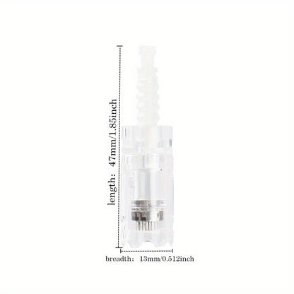 Microneedling Pen Cartridges 10-Pack 36-Pin 0.25mm Replacement Needle Cartridges for Dr Pen A10 Compatible 12 24 36 42 Pin Nano Tips