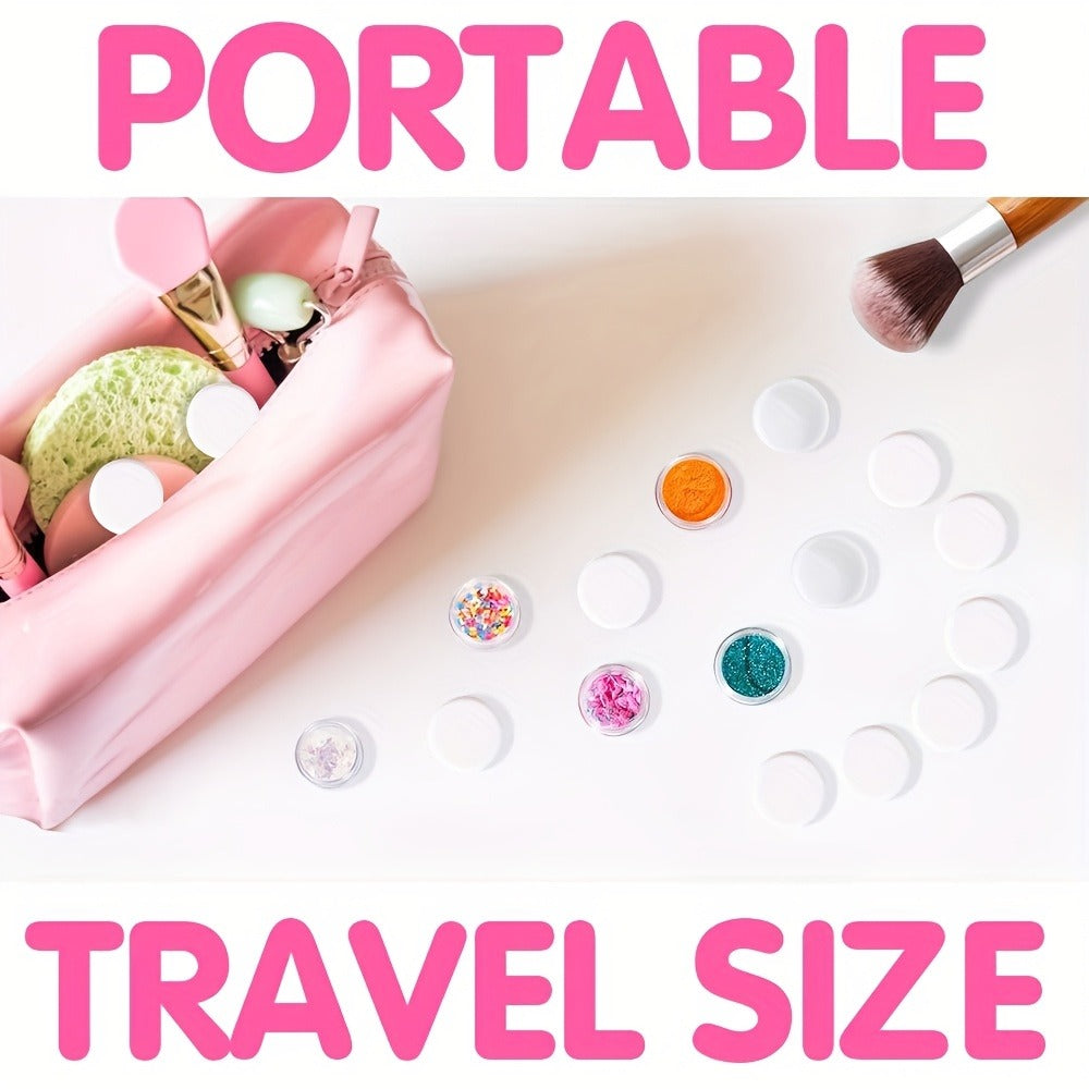 60 Mini Cans, 5g Plastic Cosmetic Cans, Bottles, Round Cans, Plastic Containers with Lids, Travel Essentials Cosmetic Cans, Mini Bottles