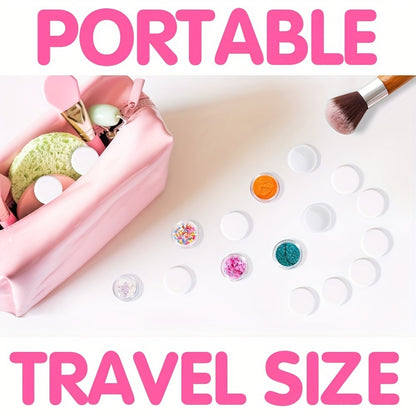 Mini Plastic Cosmetic Containers with Lids – 60 Pack 5g Round Sample Jars for Travel, Lip Balm, Lotion, Cream, Powder & DIY Beauty – Small Empty Refillable Pots Bulk Set